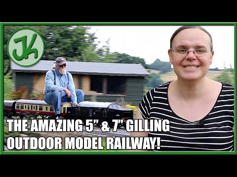 Amazing outdoor 5 Inch Gauge Gilling Model Railway
