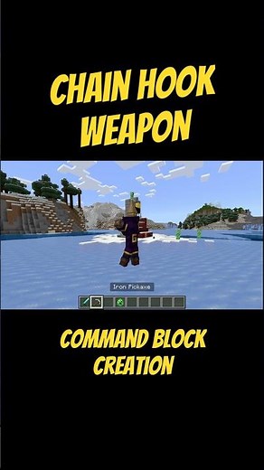 Grappling Hook Weapon! #commandblock #minecraft #minecraftguide #gaming