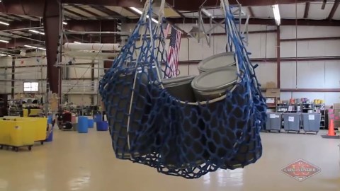 US Cargo Control Cargo Lifting Net, 11.8 Foot x 11.8 Foot Hoisting Net (HTPP Knotless Netting), 6,000 LBS Working Load Limit, Lifting Cargo Net for Construction, Industrial, Transportation, & More