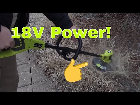 THIS RYOBI 18V WEED EATER HAS TONS OF POWER FOR A VERY LOW PRICE (FULL REVIEW!)
