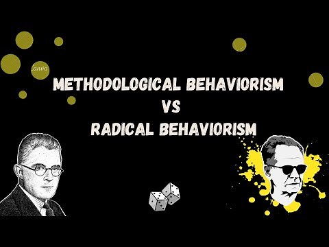 Methodological Behaviorism VS Radical Behaviorism