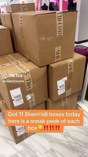 Literally so excited to put these on the floor @Sherri Hill #confidence #dress #viperdresses #promdresses #prom #homecoming #vipergirls #pageant #viperbabes #sherrihill