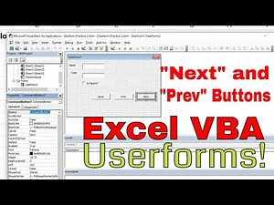 Capture Worksheet info To Userform and Save - Next and Prev Buttons - Excel VBA Is Fun!