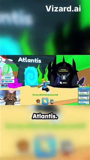 Unlocking Atlantis in Tap Simulator! #roblox #gravycatman
