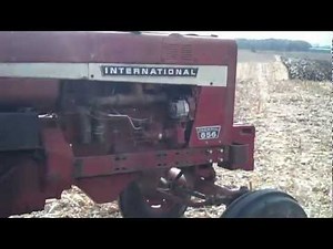 1969 IH 856 plowing- From the drivers seat