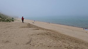 11K views · 299 reactions | Enjoying the fog off, Lake Michigan today at Central Beach. | Timeless Aerial Photography | Facebook