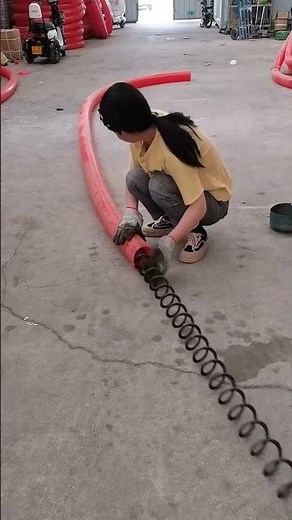conveyor spiral hose assembly ⚙️ | precise industrial setup process