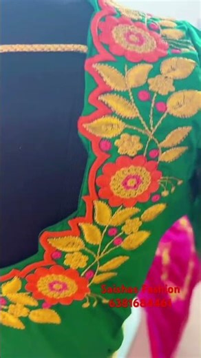 Computerised Embroidery ‪@SaishasFashion‬ #blouse # embroidery