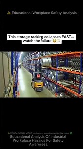 ⚠️ UNREAL Storage Racking COLLAPSE Fails Fast 😳🏗️ #workfails