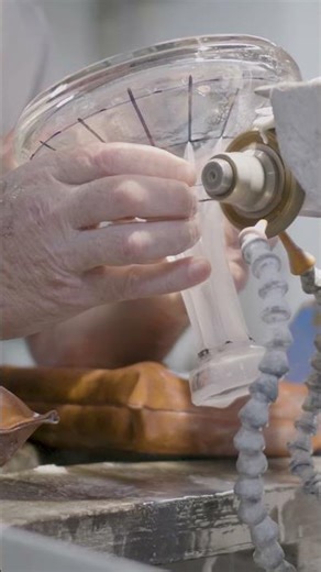 Creating a Waterford Crystal requires precise focus. #handmade #artisans #waterfordcrystal