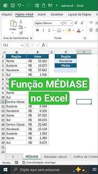 Função MÉDIASE no Excel: Aprenda a Calcular Médias com Critérios