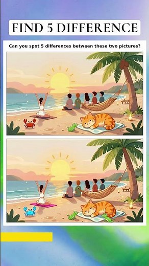 Find 5 Differences Easy Puzzle