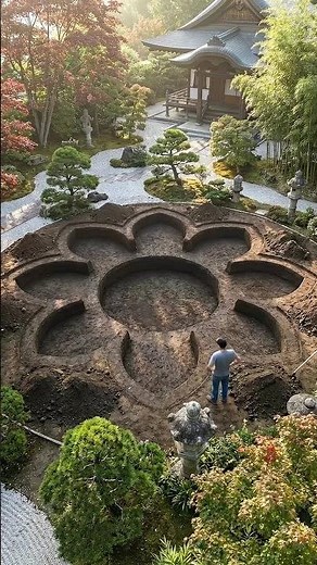 I Built a Lotus Flower Koi Pond in a Zen Garden