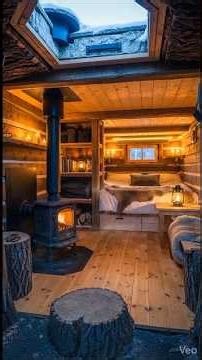 Hidden Underground Cabin Tour🌲🐺