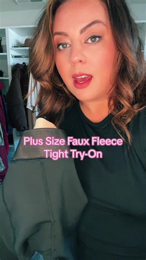 Plus Size Fleece Lined Tights Try-On Review