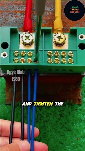 Instructions for wiring a terminal block #electrical #electricalindia #electricaltips