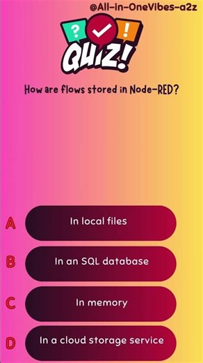 How are flows stored in Node-RED?