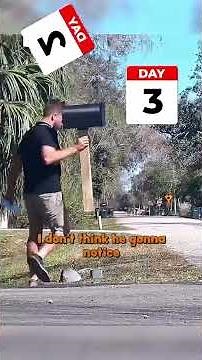 Worlds smallest mail box prank 😭😭😂😂 #funny