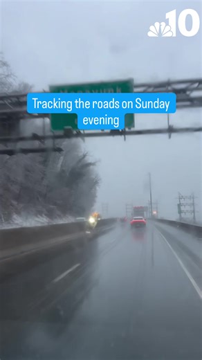 NBC10 was tracking road conditions on 76 westbound at around 5 p.m. on Sunday. Take a look. #philly #philadelphia #pennsylvania #blizzard