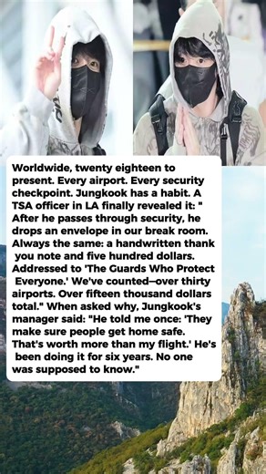 The Gift Jungkook Left for Every Airport Security Guard Nobody Was Supposed to Find