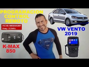 HOW TO PROGRAM A 2019 VW VENTO REMOTE CONTROL WITH A KMAX 850. THE REMOTE CONTROL WAS DEPROGRAMMED