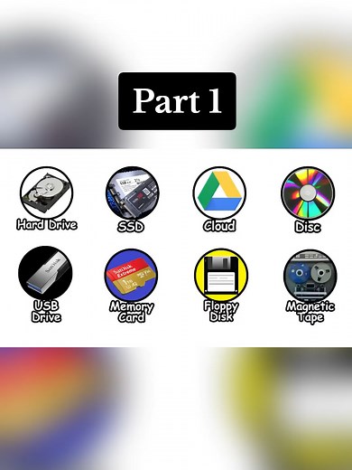 Every Type of Data Storage Explained in 6 Minutes Part 1. #storage #computer #technology #tech #usa