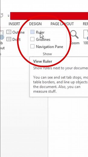 How to Display the Ruler in Word (Showing the Ruler in Word) #videotutorial #tutorial #microsoft