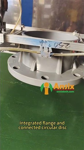 Integrated flange and connected circular disc #ansix #ansixtech #factory #mold #injection