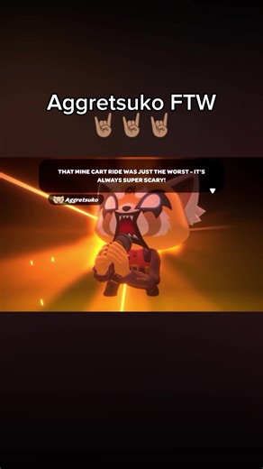 Butters was right, this game is amazing #hellokittyislandadventures #sanrio #aggretsuko #metal #guitarcover