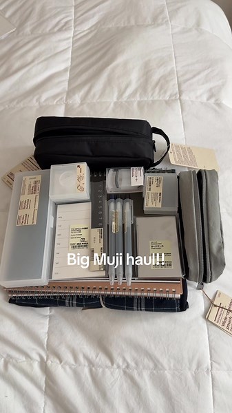 Muji stationery haul: notebooks, pens, organizers & pencil cases