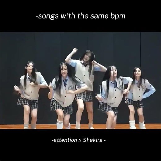 Songs with the same bpm #attention #newjeans #shorts #kpop #danielle #haerin #hyein #hanni #minji