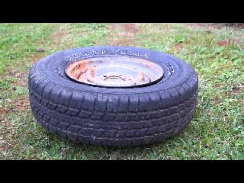 Inflating a tire with starting fluid simple and easy for stubborn tires