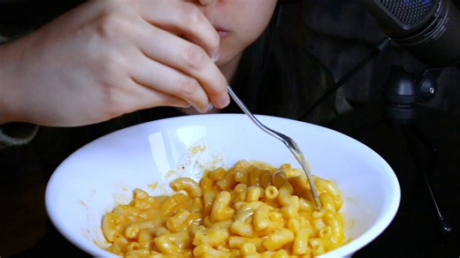 ASMR Lips - 2017-04-05 - ASMR Stirring_Eating Mac & Cheese Sounds (MUKBANG _ Eat