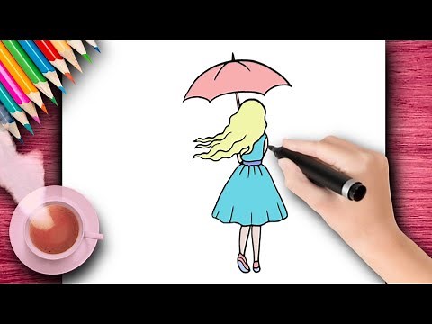 💕COMO DIBUJAR UNA NIÑA DE ESPALDA 💛 DIBUJO HERMOSO PARA NIÑAS I DIBUJOS LINDOS Y FACILES