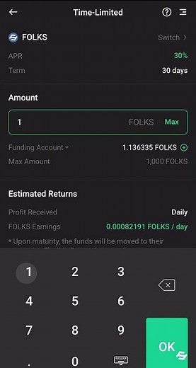 How to stake $FOLKS on Kucoin