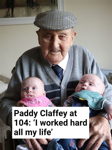 Meet Paddy Claffey, Ireland's oldest man #ireland #irish #clare #oldestman #age