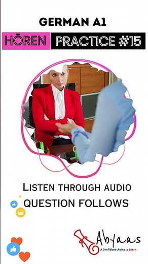 Horen 15: listening practice for goethe A1 #goethea1 #learnwithabyaas #germanlevela1 #german