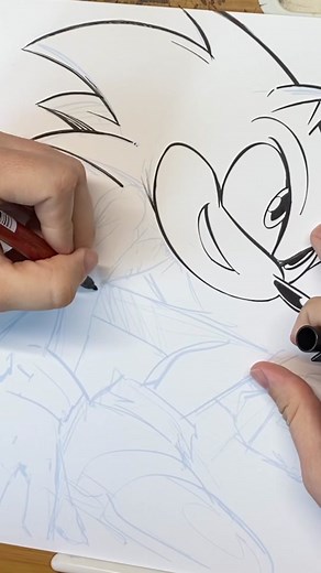 Spectrum Noir Marker Review featuring Sonic the Hedgehog