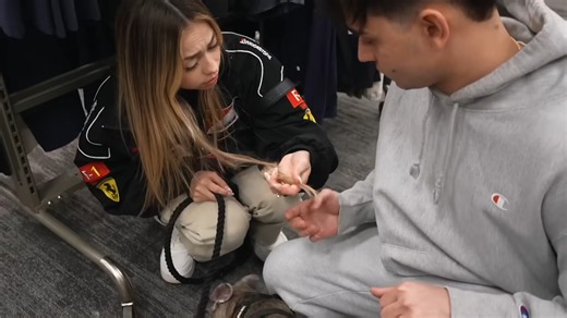 Someone pulled his girlfriends hair at a super market