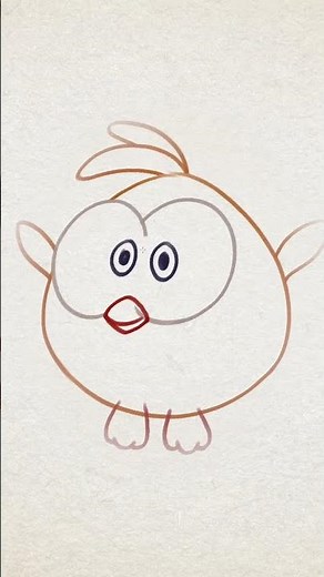 How To Draw A Bird 🐤 #omnom #cuttherope #shorts