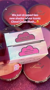 12K views · 184 reactions | OMG!  NEW Cloud Crush Blush Shades - Super Candy Clouds & Berry Dreamy!  Swipe on these ultra-smooth, cushiony blushes for a soft-focus flush that builds to your perfect level of color. Whether you want that soft, pastel glow or a bolder flush, we’ve got you covered! Tap to shop! 﫧 #toofaced #tfcrueltyfree | Too Faced Cosmetics | Facebook