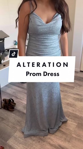 Prom Dress Alteration: Shortening & Adding Coverage