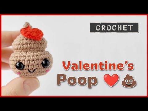 Crochet Valentine’s Poop | Easy Crochet Tutorial