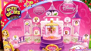 Glitzi Globes Spin n Sparkle Castle Playset ❤ Disney Princess Belle Ariel Sleeping Beauty