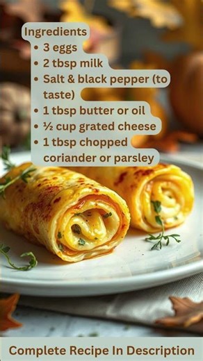 Cheese Omelette Rolls Recipe by What Shall I Cook