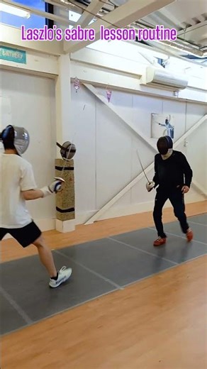 Laszlo's Sabre lesson
