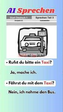 🇩🇪 So schaffst du Sprechen Teil 3 in der A1 Prüfung! ☺️❤️ #A1Prüfung #DeutschfürAnfänger #deutschA1