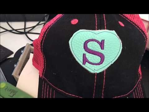 Brother Embroidery Machine - How I Machine Embroider on a Hat using the hoop