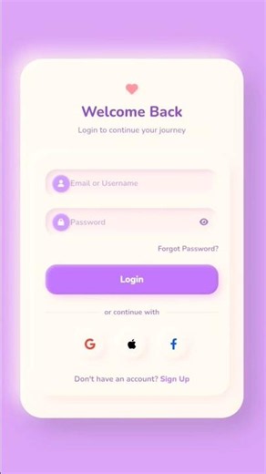 How to make a 3D Soft UI Login Page (HTML/CSS) #webdesign #shorts #viral