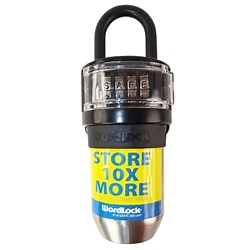 Wordlock KS-052-BX Black Stor-More Key Safe Storage Box Lock Box with 4 Dial Combination Resettable